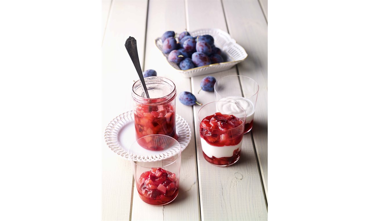 Compote poiresquetsches à la cannelle Recette Dr. Oetker