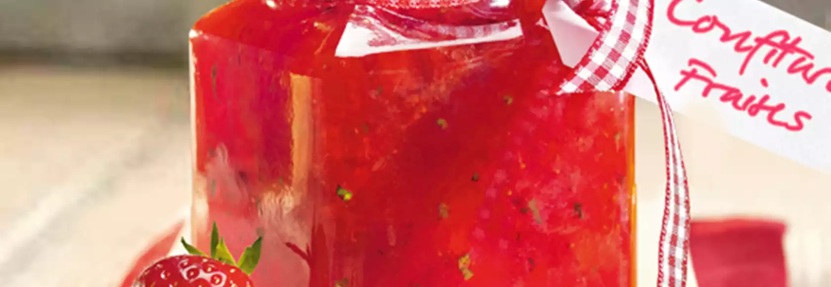recette de confiture pomme-fraise-rhubarbe